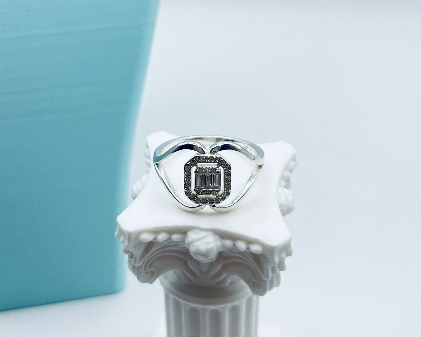Anillo Corazon Partido Circón