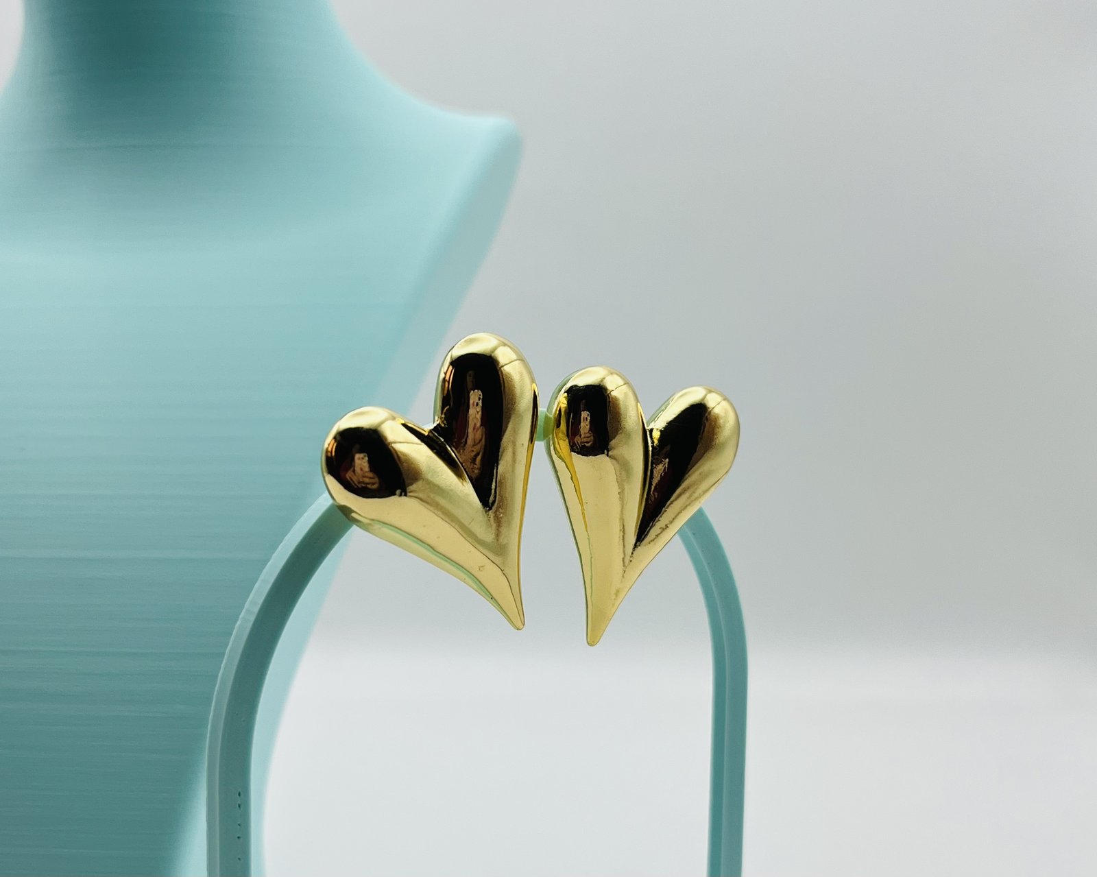 Aros Corazón Alargados