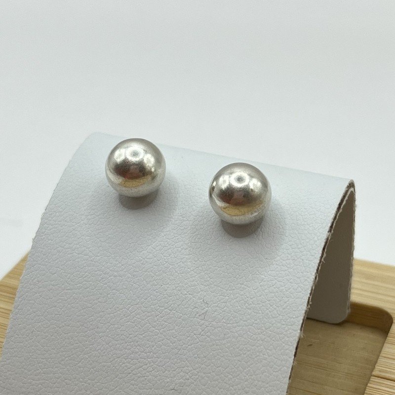 Aros Perla Plateado - 8mm