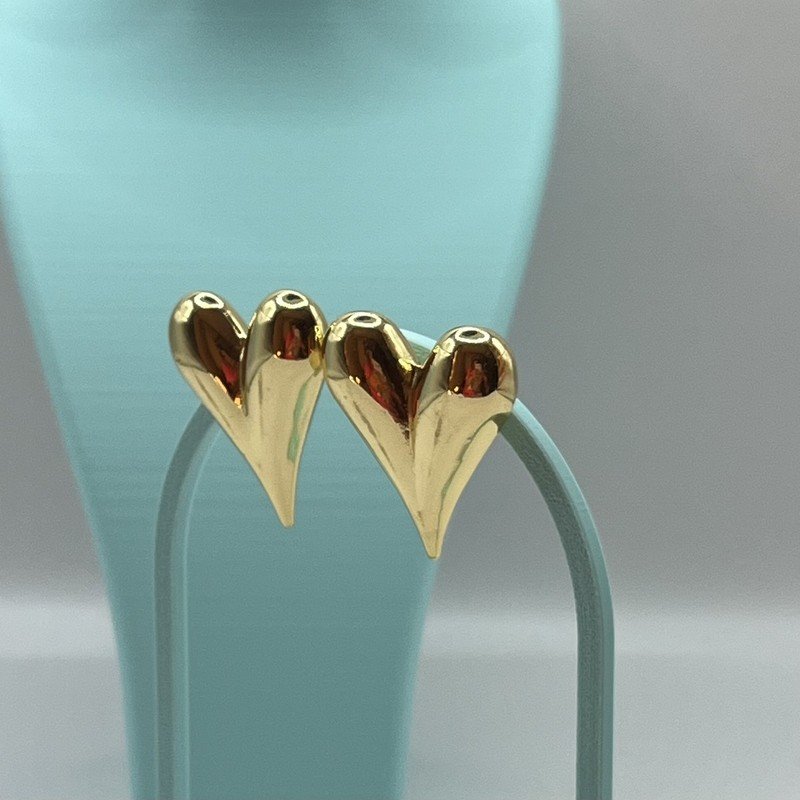 Imagen de Aros Corazón Dorado - 3.2cm