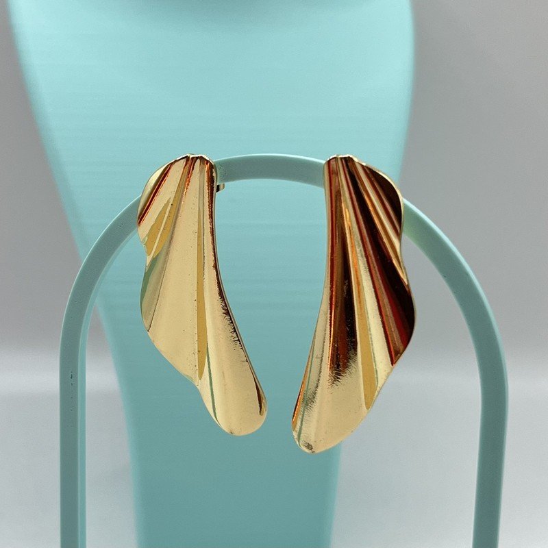 Imagen de Aros Abanico Gold - 5cm