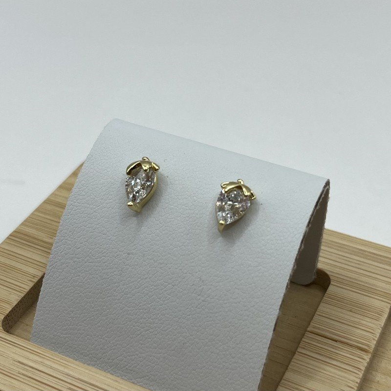 Aros Frutilla Con Cristal - 1cm