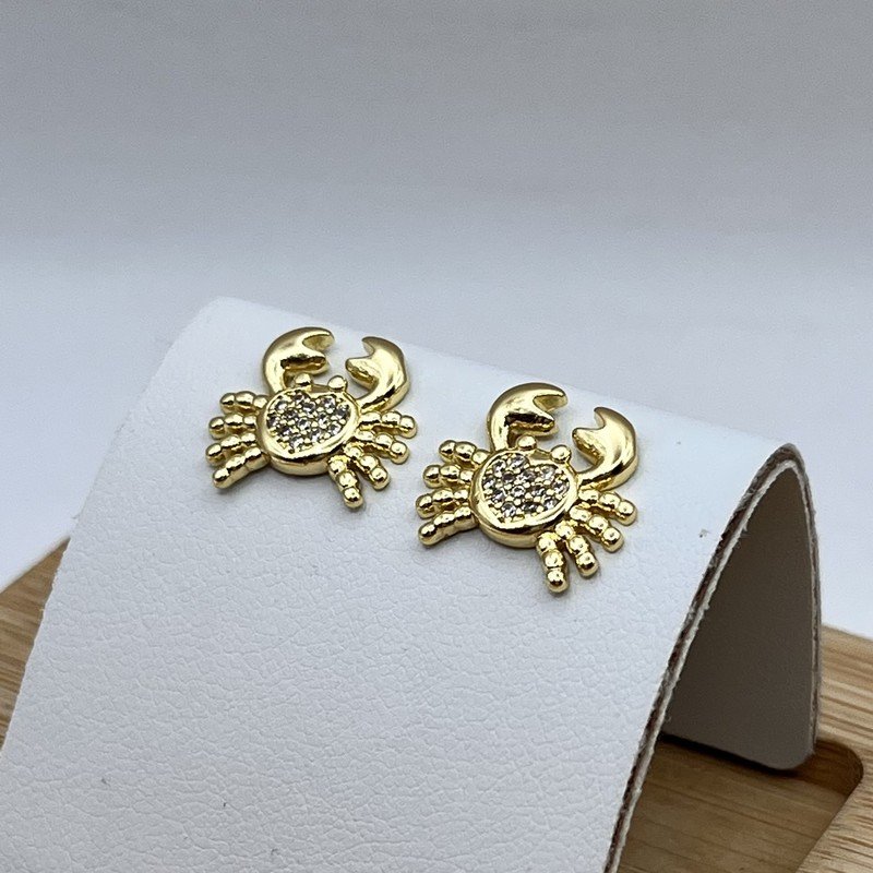 Aros con Tope Estilo Cangrejo