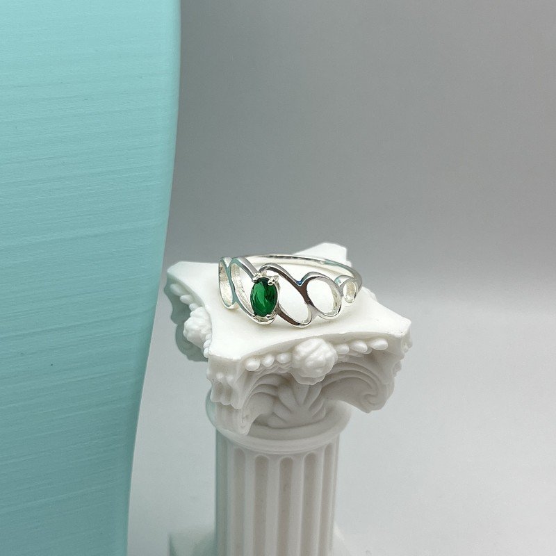 Anillo Promesa Real Con Cristal y Circones