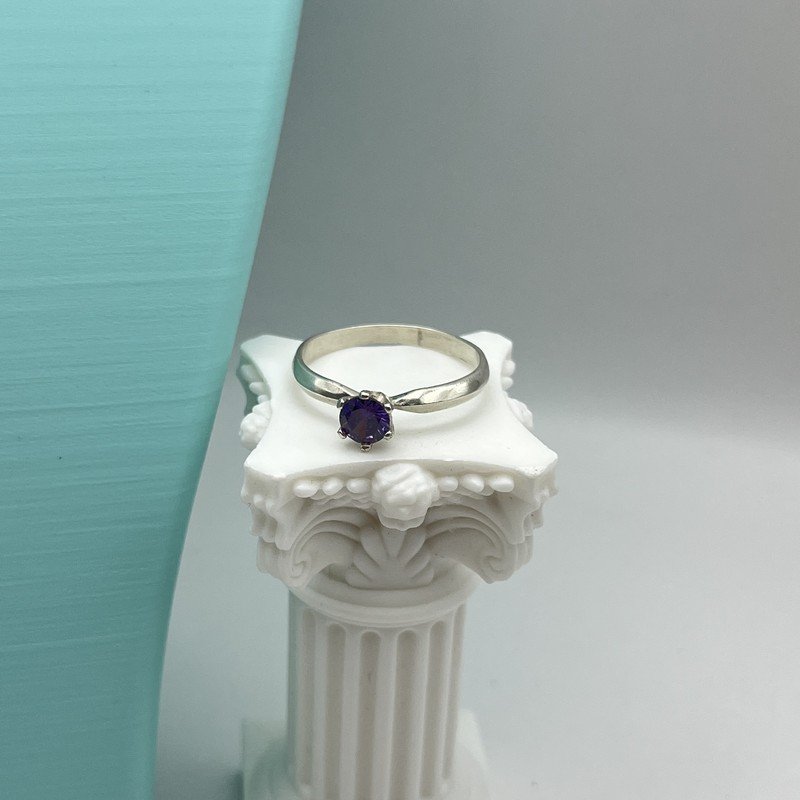 Anillo Compromiso Cristal Tornasol