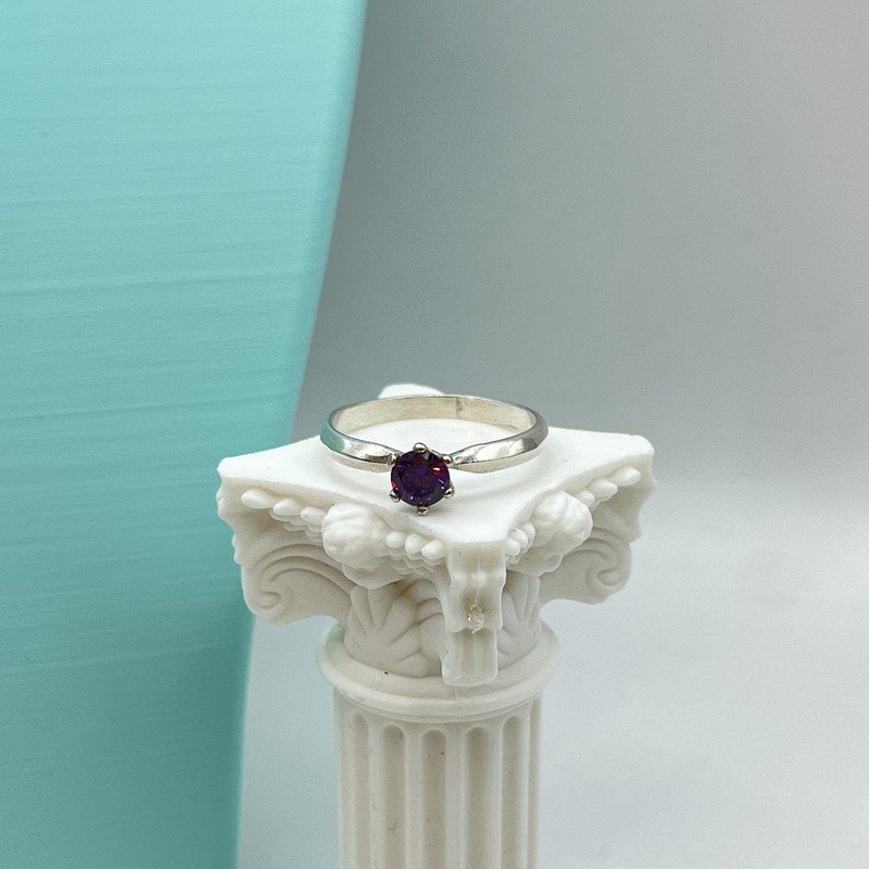 Imagen de Anillo Compromiso Cristal Tornasol