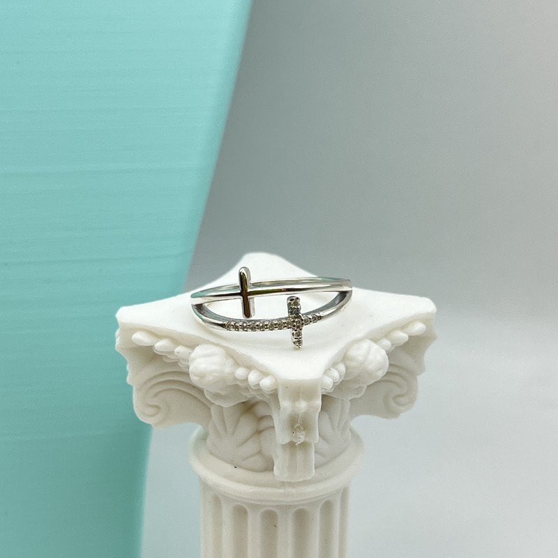 Anillo Cruz Con Circones