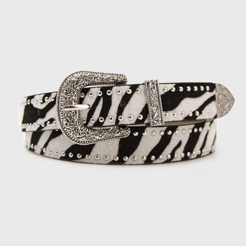 Cinturón Estampado Cebra