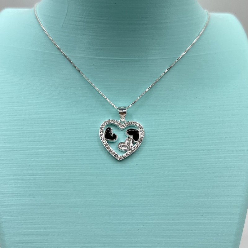 Conjunto Corazones Esmaltados Circones