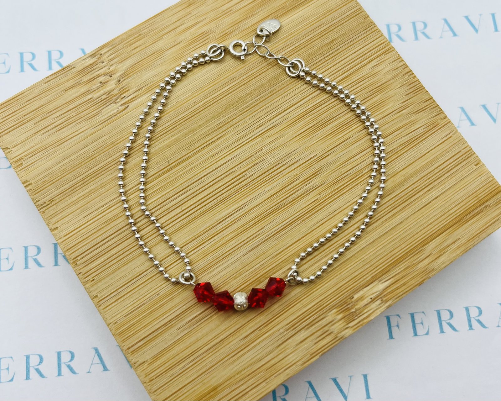 Imagen adicional 1 de Pulsera Roja Silver - 20cm